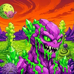 Oozlings #946, Mutated Crystal Rock · Acid Lake