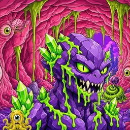 Oozlings #9466, Crystal Rock · Flesh Cave