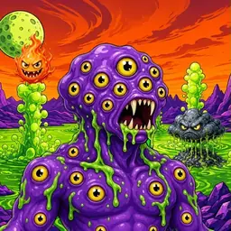 Oozlings #9468, Eyeball Cluster · Acid Lake