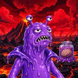 Oozlings #9481, Slug · Lava Fields