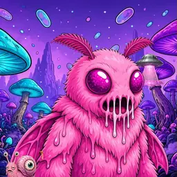 Oozlings #9484, Mutant Moth · Fungus Forest