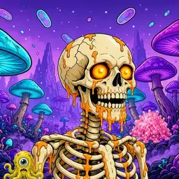 Oozlings #9485, Skull · Fungus Forest