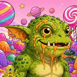 Oozlings #9489, Toad Goblin · Candy Planet