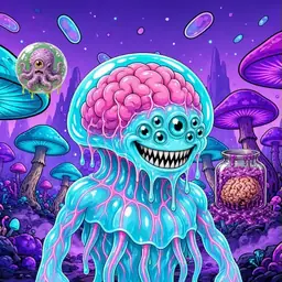Oozlings #949, Jellyfish Brain · Fungus Forest