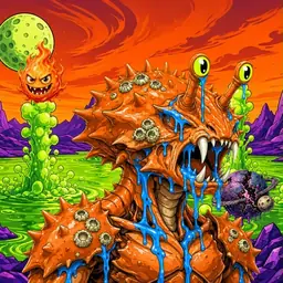 Oozlings #95, Mutated Crab · Acid Lake