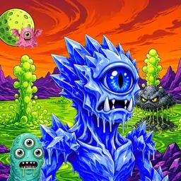 Oozlings #9504, Mutated Ice Cyclops · Acid Lake