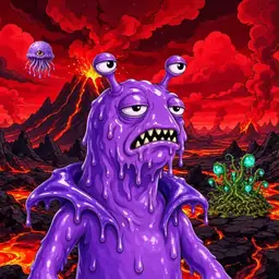Oozlings #9505, Slug · Lava Fields