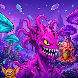 Oozlings #9506, Squid · Fungus Forest