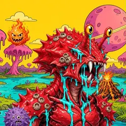 Oozlings #9508, Crab · Turquoise Swamp