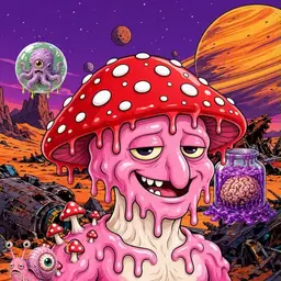 Oozlings #9525, Mushroom Head · Ship Junkyard