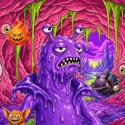 Oozlings #9527, Slug · Flesh Cave