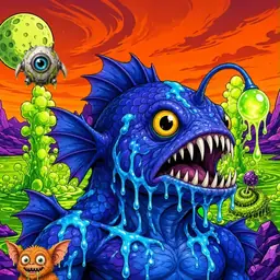 Oozlings #9529, Anglerfish · Acid Lake