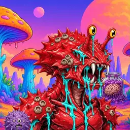 Oozlings #9530, Crab · Mushroom Desert