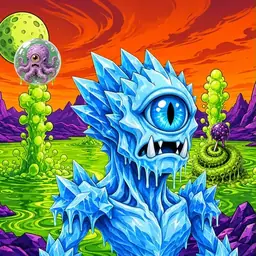 Oozlings #9534, Ice Cyclops · Acid Lake