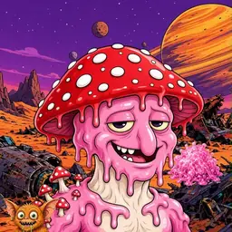 Oozlings #9546, Mushroom Head · Ship Junkyard