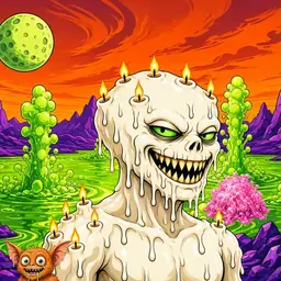 Oozlings #9550, Candle Wax · Acid Lake