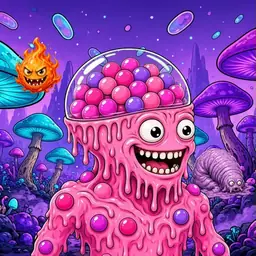 Oozlings #9576, Gumball Brain · Fungus Forest