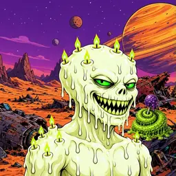 Oozlings #9577, Mutated Candle Wax · Ship Junkyard