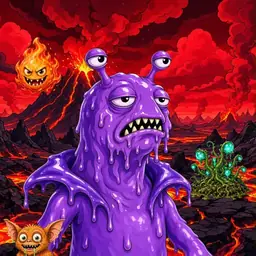 Oozlings #9578, Slug · Lava Fields
