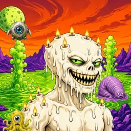 Oozlings #9595, Candle Wax · Acid Lake