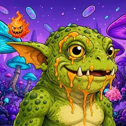 Oozlings #96, Toad Goblin · Fungus Forest