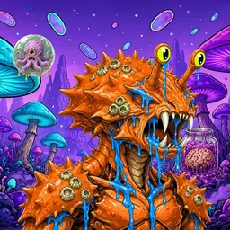 Oozlings #9601, Mutated Crab · Fungus Forest