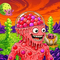 Oozlings #9622, Mutated Gumball Brain · Acid Lake