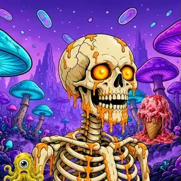 Oozlings #9623, Skull · Fungus Forest