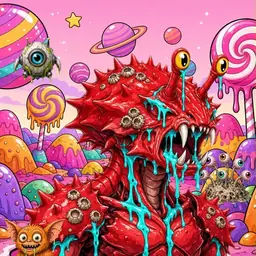 Oozlings #9639, Crab · Candy Planet