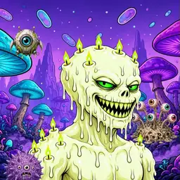 Oozlings #9640, Mutated Candle Wax · Fungus Forest