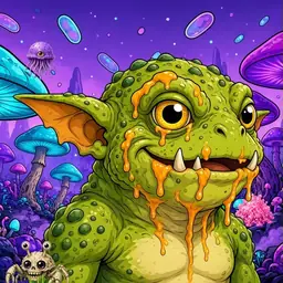 Oozlings #9642, Toad Goblin · Fungus Forest