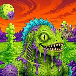 Oozlings #9678, Swamp Fish · Acid Lake
