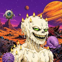 Oozlings #97, Candle Wax · Ship Junkyard