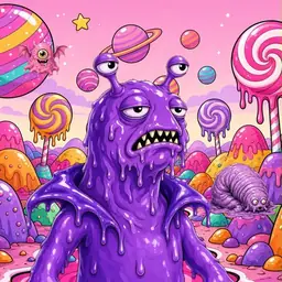 Oozlings #9702, Slug · Candy Planet