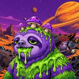 Oozlings #9706, Slime Sloth · Ship Junkyard