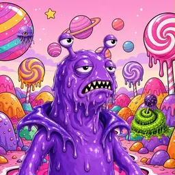 Oozlings #9707, Slug · Candy Planet
