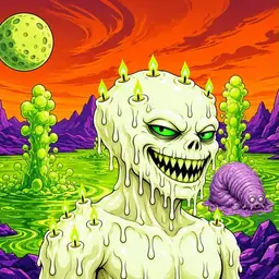 Oozlings #9712, Mutated Candle Wax · Acid Lake