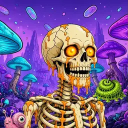 Oozlings #9719, Skull · Fungus Forest