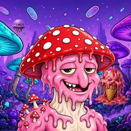 Oozlings #9737, Mushroom Head · Fungus Forest
