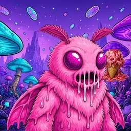 Oozlings #9750, Mutant Moth · Fungus Forest