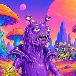 Oozlings #9759, Slug · Mushroom Desert