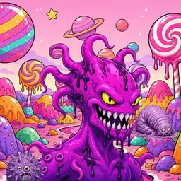 Oozlings #9764, Squid · Candy Planet