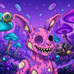 Oozlings #9765, Zombie Bunny · Fungus Forest