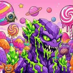 Oozlings #9785, Crystal Rock · Candy Planet