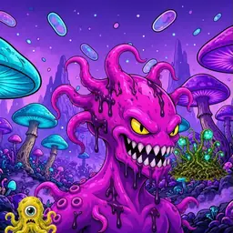 Oozlings #9788, Squid · Fungus Forest