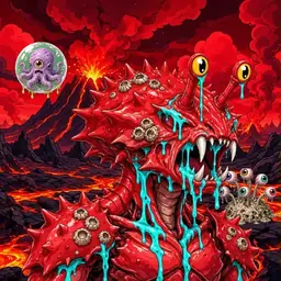 Oozlings #9792, Crab · Lava Fields