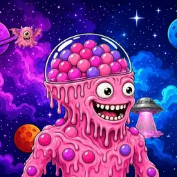 Oozlings #9796, Gumball Brain · Void Nebula