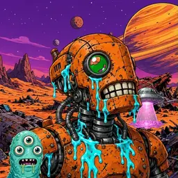 Oozlings #9804, Rusty Robot · Ship Junkyard