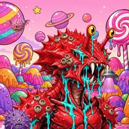 Oozlings #9807, Crab · Candy Planet