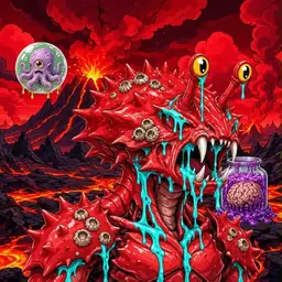 Oozlings #9810, Crab · Lava Fields